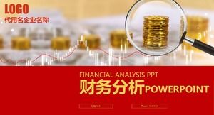 Modelo de ppt de relatório de análise financeira de final de ano da unidade empresarial