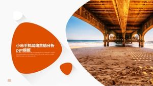 PPT-Vorlage für die Marketinganalyse von Xiaomi-Mobiltelefonnetzwerken