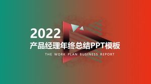 Templat ppt laporan ringkasan kerja akhir tahun manajer produk 2022