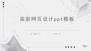 PPT-Vorlage für Reisewebdesign