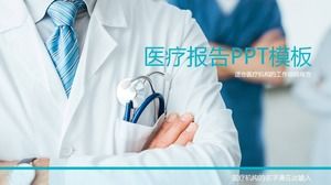 Plantilla PPT de informe médico médico azul