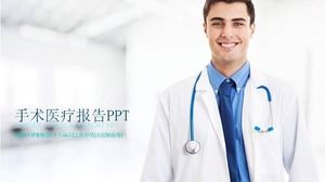 Hospital doctor surgery medical report PPT template