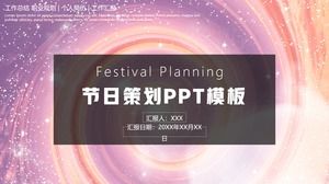 Modelo de ppt de planejamento de eventos de festival de fantasia rosa