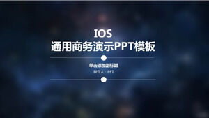 Blue ios kostenlose ppt-Download-Vorlage Baidu Cloud