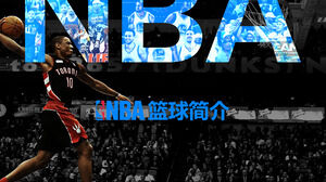 Modelo de PPT de introdução ao basquete da NBA