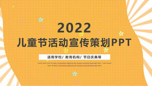 Templat ppt perencanaan publisitas acara Hari Anak 2020