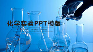 Template PPT laboratorium kimia obat biru yang dinamis