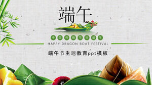 Dragon Boat Festivali tema eğitimi ppt şablonu