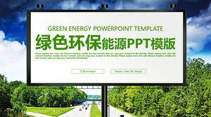 Kreatywna reklama ochrona środowiska zielona energia szablon PPT