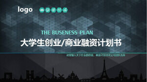 College student business plan presentation ppt template