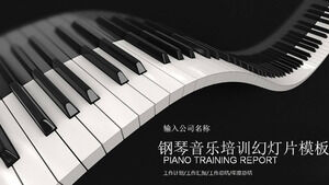 ピアノ音楽トレーニングコースウェアpptテンプレート
