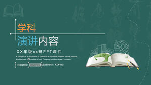 Chinese speaking courseware ppt template