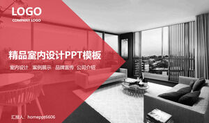 Butik iç tasarım ve dekorasyon ev geliştirme şirketi PPT şablonu