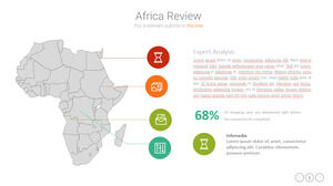 Редактируемый материал карты Африки PPT