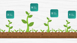 Small sapling stage growth comparison relationship ppt chart