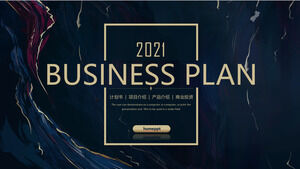 Template PPT rencana bisnis kelas atas