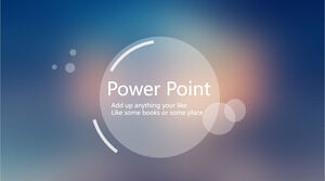 เทมเพลต PPT สไตล์ IOS Apple โปร่งแสง