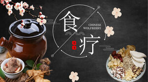 Medicina tradicional china cuidado de la salud comida comida atmósfera general ppt
