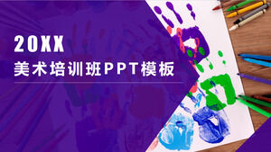 Șablon PPT de înscriere în vacanță la cursul de formare artistică violet