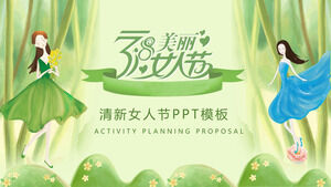 8 de marzo Plantilla PPT de planificación de eventos del Día de la Mujer 2
