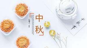 Chinese traditional festival Mid-Autumn Festival PPT template (2)