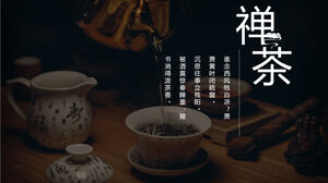 Слайд-шоу для скачивания материала шаблона чая Zen PPT