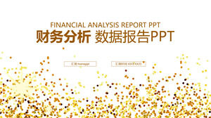 Шаблон отчета PPT с данными финансового финансового анализа