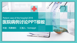 Templat PPT rapat kerja diskusi kasus rumah sakit THT