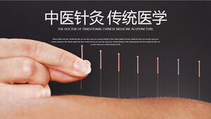 Medical acupuncture Chinese medicine ppt template slide material