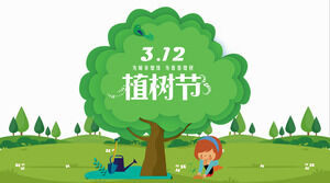 Modelo de PPT de planejamento de eventos do Dia da Árvore (5)