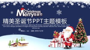 Plantilla PPT de planificación de eventos de Navidad azul