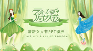 8 de março, planejamento de evento do dia da mulher, modelo de PPT 2