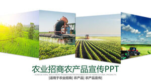 ترويج الاستثمار الزراعي للمنتجات الزراعية قالب PPT الديناميكي