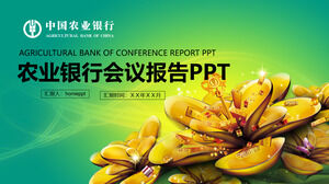 اجتماع بنك الصين الزراعي البسيط والديناميكي لتقرير PPT