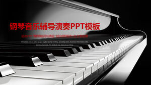 Piyano müziği ders performansı dinamik PPT şablonu