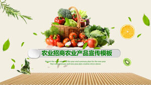 Werbung für landwirtschaftliche Investitionen PPT-Vorlage für landwirtschaftliche Produkte