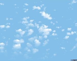 Template awan PowerPoint di Sky PPT