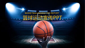 Basketbol endüstrisi için genel PPT şablonu