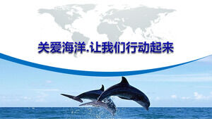 PPT template 2 for marine environmental protection publicity