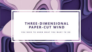 Modèles PowerPoint de style papier découpé en trois dimensions