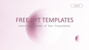 粉色時尚風格商務PowerPoint模板