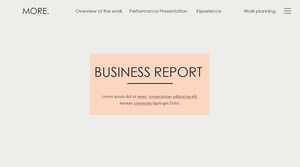 Pink Business Report slide Templates