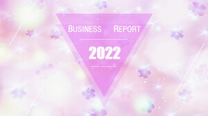 Șablon PPT de raport de afaceri roz