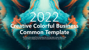 เทมเพลต PowerPoint สากลสำหรับธุรกิจที่มีสีสันที่สร้างสรรค์