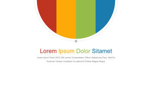 Semplici modelli di PowerPoint a quattro colori