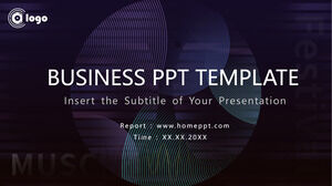 Blue Record Pattern Business Szablony prezentacji PowerPoint