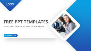 藍色商務風格PowerPoint模板