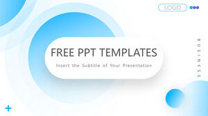 Blue Gradient Style Business PowerPoint Templates