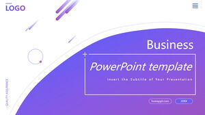 Gradient style work report PowerPoint templates