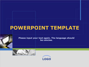 藍綠商務PowerPoint模板